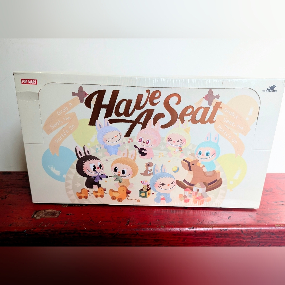 Labubu Sealed Case Pop Mart 'Have A Seat' Collectible Set Purse Charm Gift